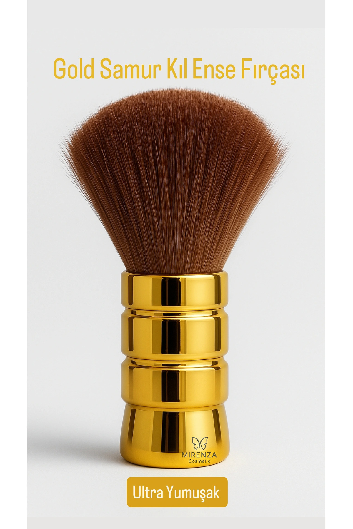 Genel Markalar Lüks Kuaför Ense Fırçası - Yumuşak Samur Kıl Ense Yüz Temizleme Fırçası