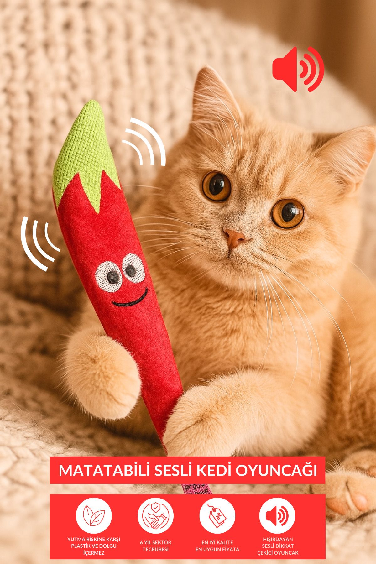 Proud Wave-Sound Cat Toy Rustling Catnip Matatabi Powdered Non-Filled Pepper Toy 1