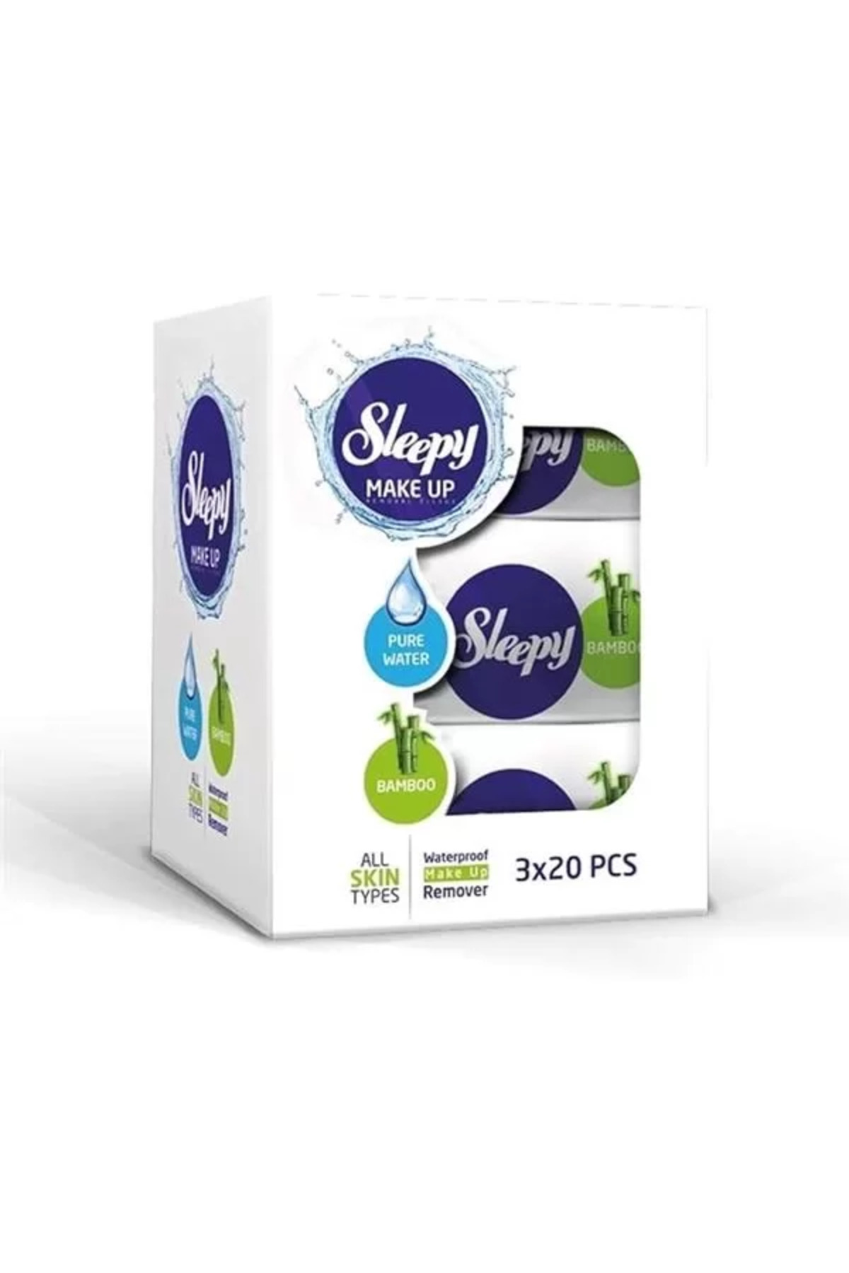 Genel Markalar Makyaj Temizleme Mendili Bamboo 3X20 Adet