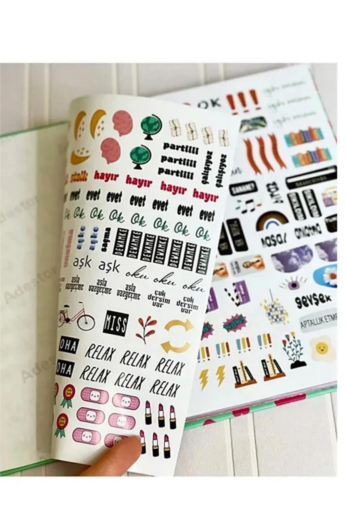 MİNGODAN-Undated Weekly Planner Notebook Small Bi I'M Broken but I Can Handle It Motivational Planner with Stickers 8