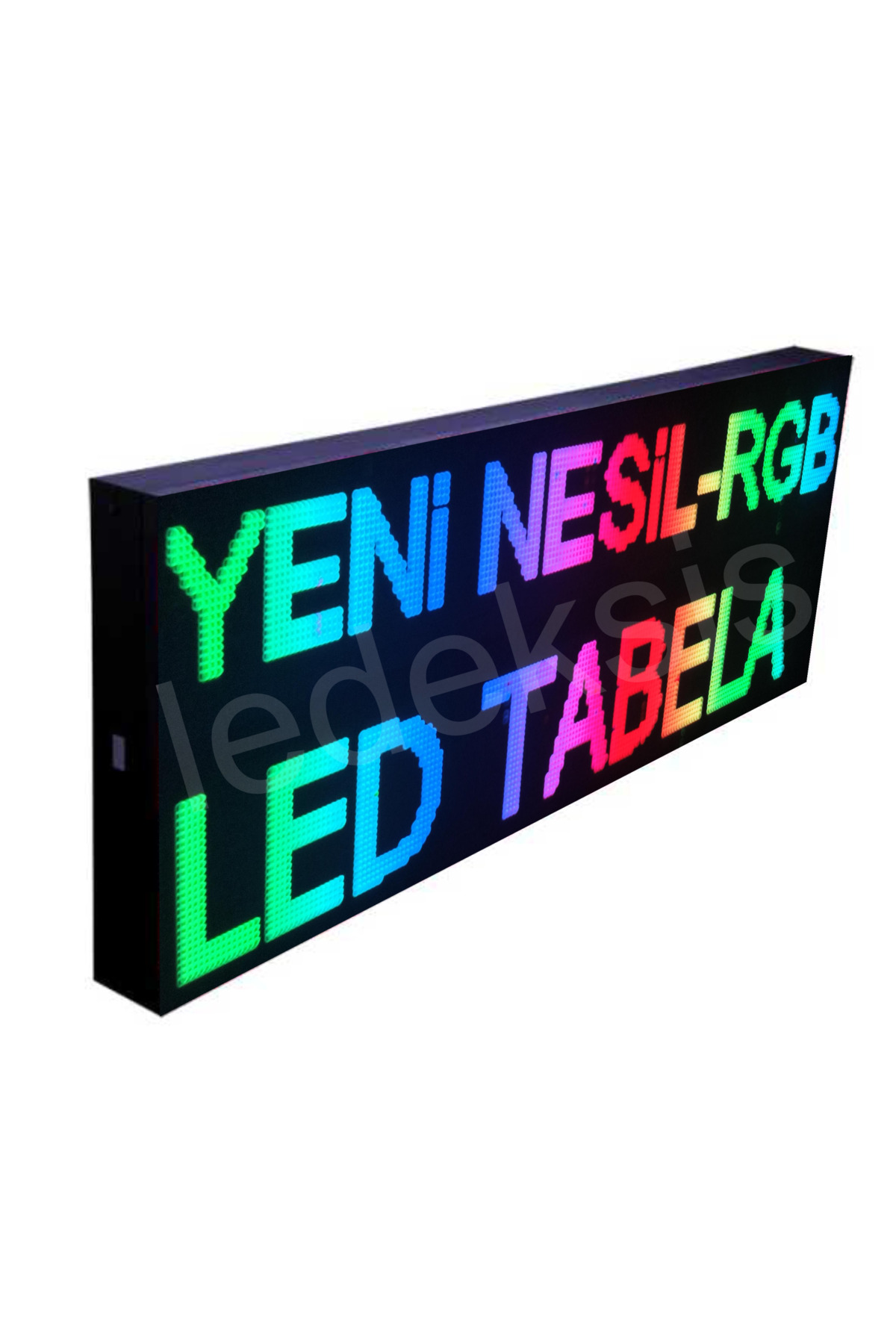 Ledeksis Led Tabela 16x96Cm Çift Taraflı RGB Kayan Yazı Wifi