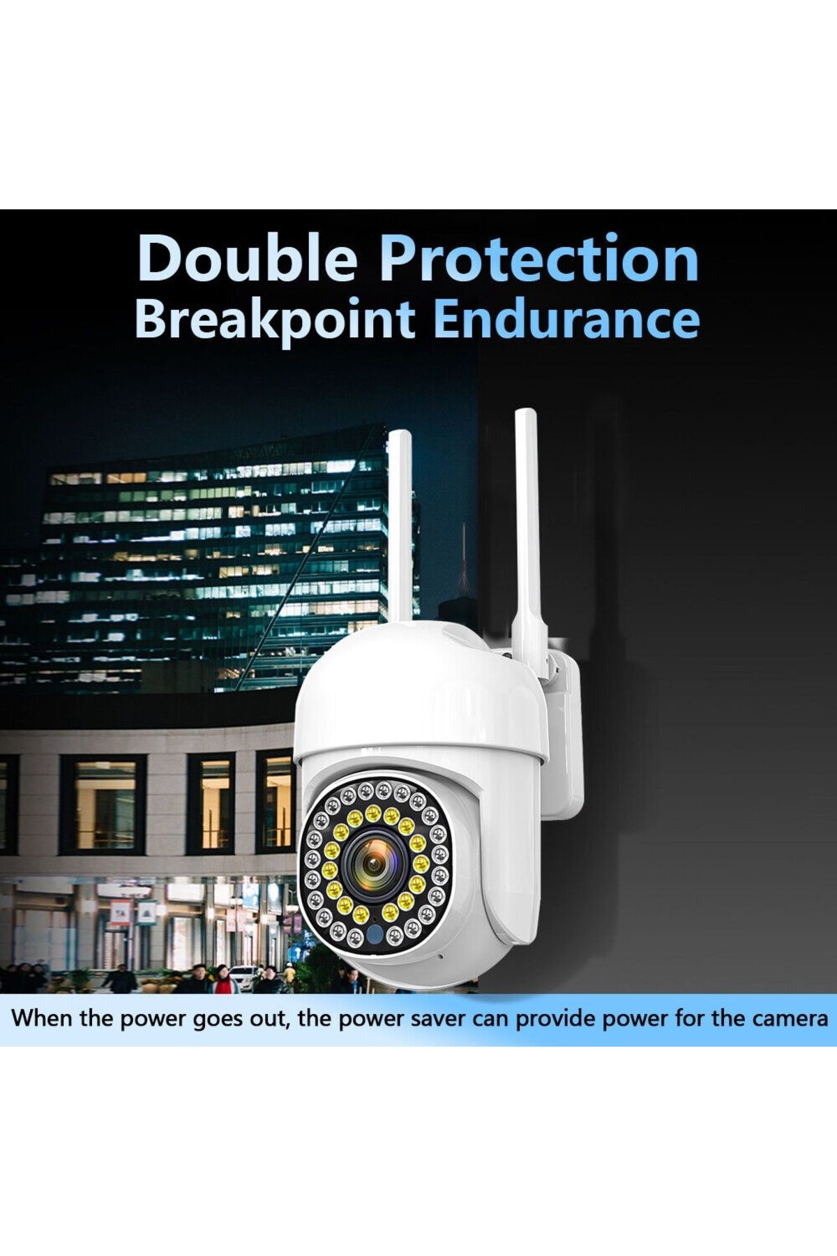 divendi-ro-Cameră de supraveghere CCTV IP inteligentă de 2MP, Wi-Fi, senzor de lumină și mișcare, infraroșu, alerte, albă 8