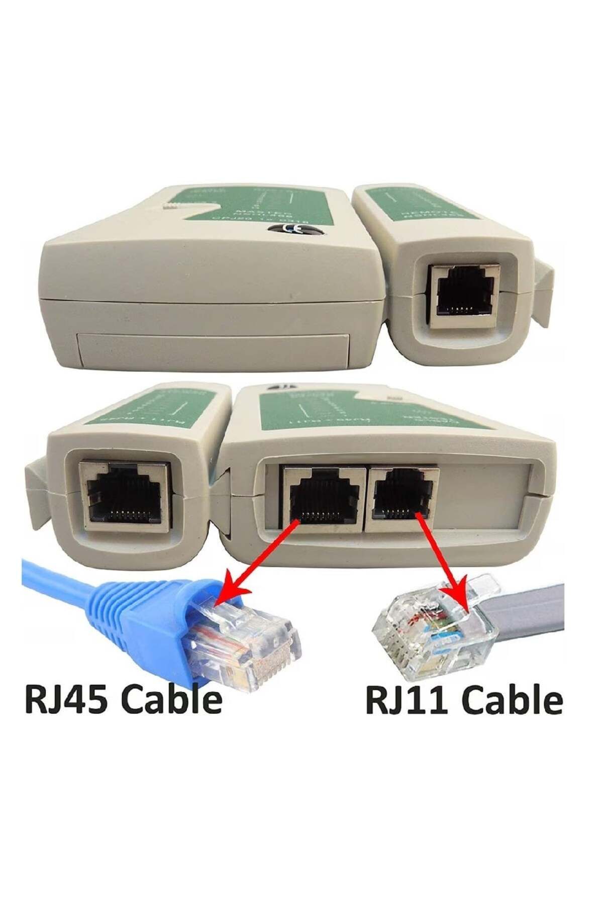 divendi-ro-LAN network cable tester, RJ45, RJ11, N21CL, Cat5, Ethernet and Line, incl. case, white/green 4