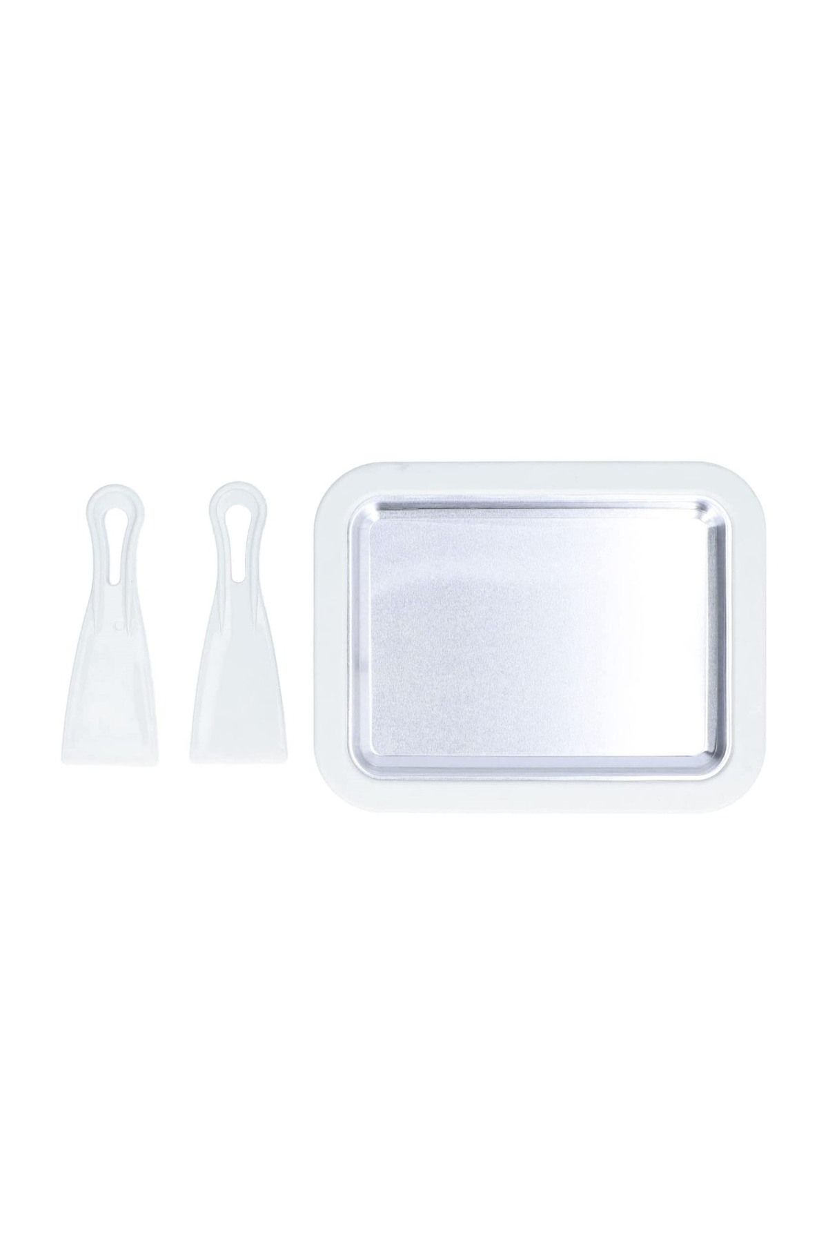 BV-Plita termica pentru inghetata Thailandeza instant tip rulou, Accesorii Incluse, 22 cm, Alb, 411COF 8
