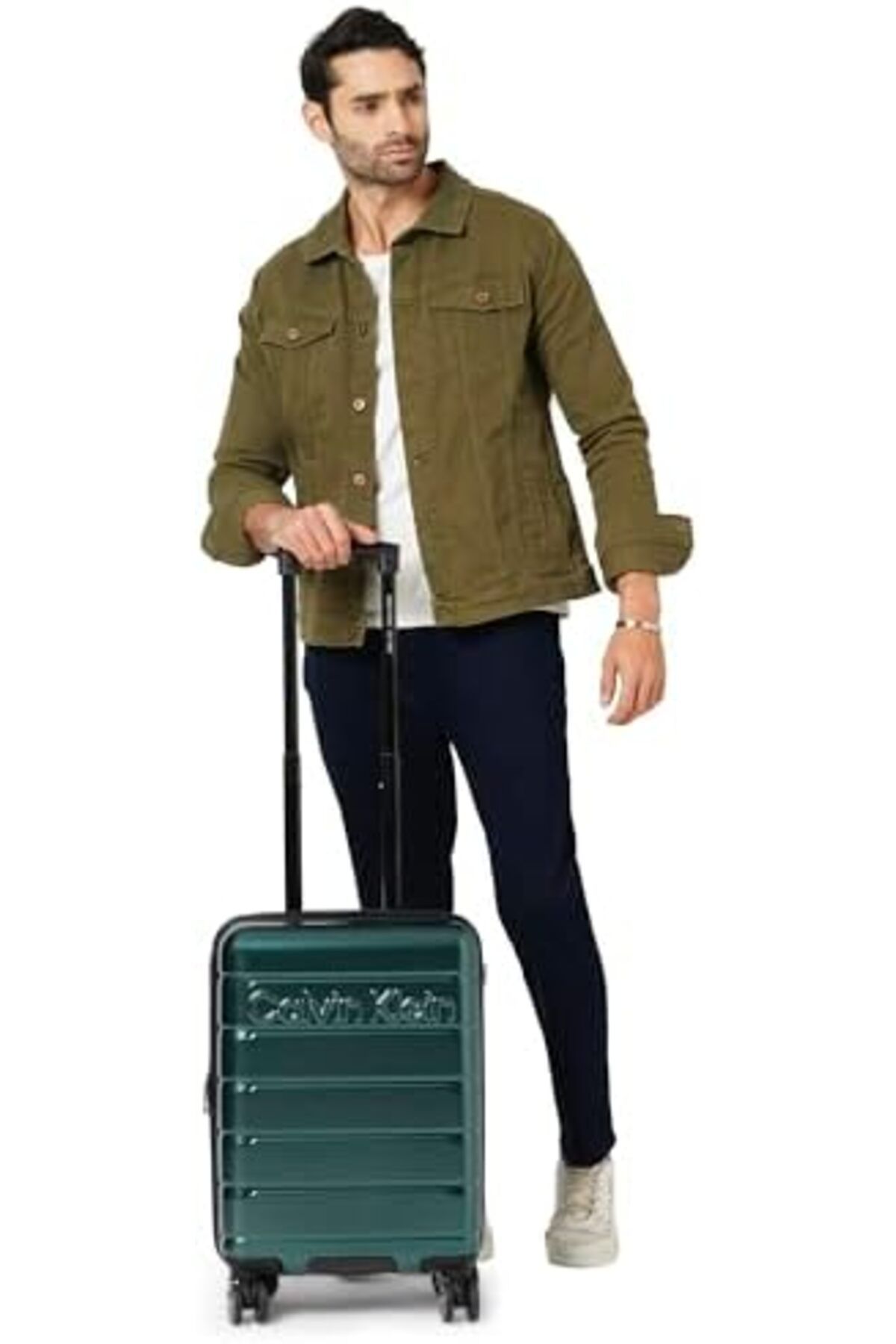 Calvin Klein-Ridge Line Hardside Spinner Luggage On Wheels, Ultra Lightweight ABS, 4 Double Wheels with TSA Lock 4