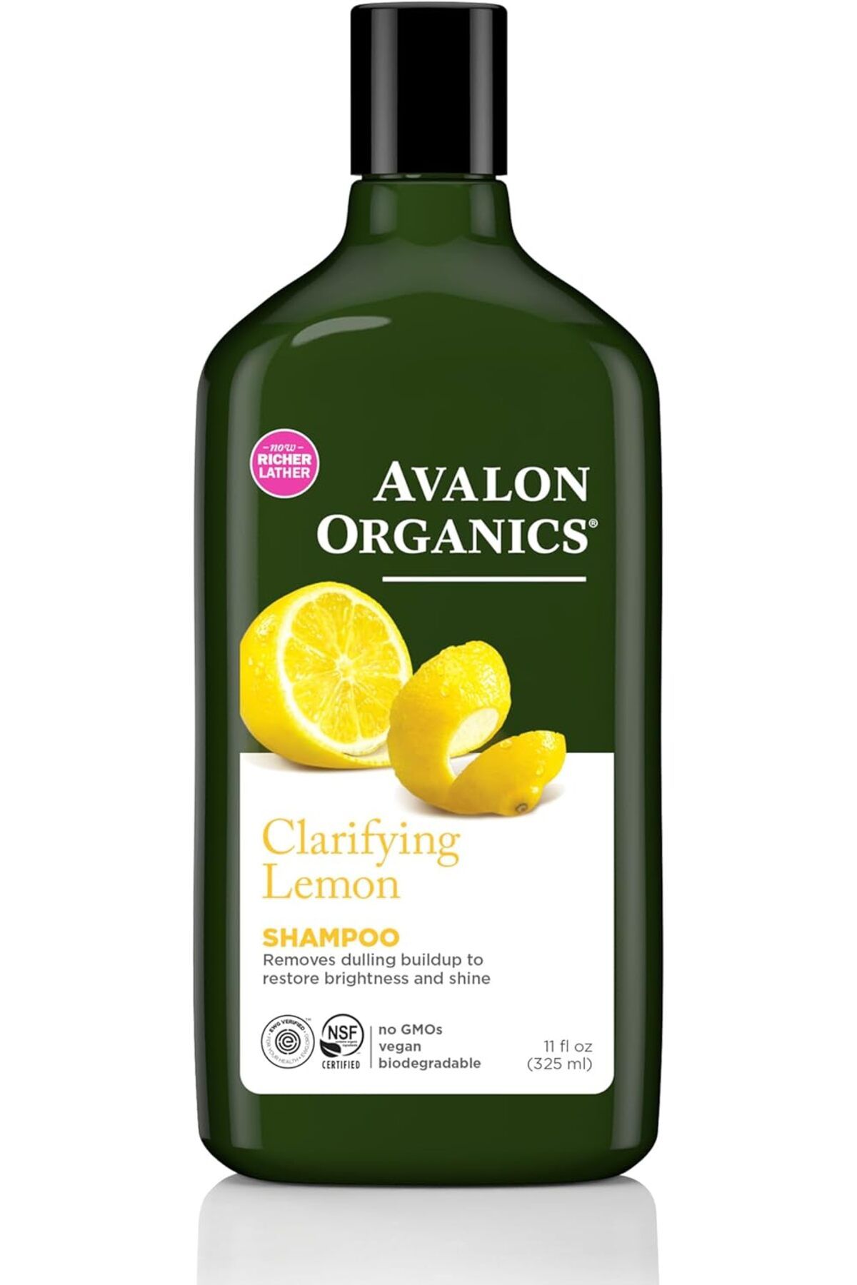 Avalon Organics-Clarifying Lemon Shampoo, Removes Buildup to Restore Brightness and Shine, 11 Fluid 1