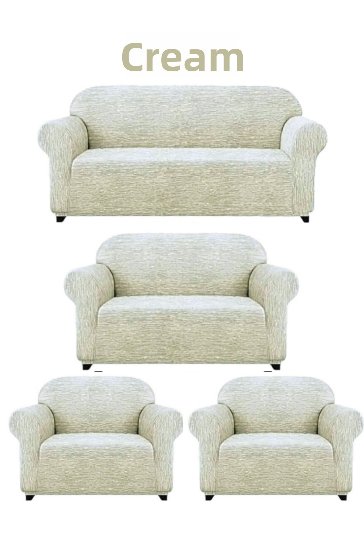 Ensari karaoğlu Husa De Canapea 3+2+1+1 Woven Jacquard. Cu Cauciuc, Flexibil, Lavabil Scaun, Canapea, Husa Extensibila - One Size