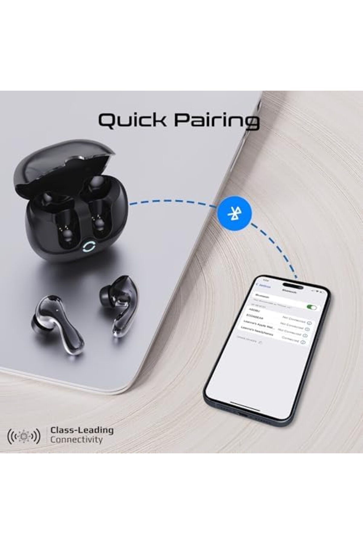 Promate-True Wireless Earbuds with Active Noise Cancellation (ANC) and Environmental Noise Cancellat 8