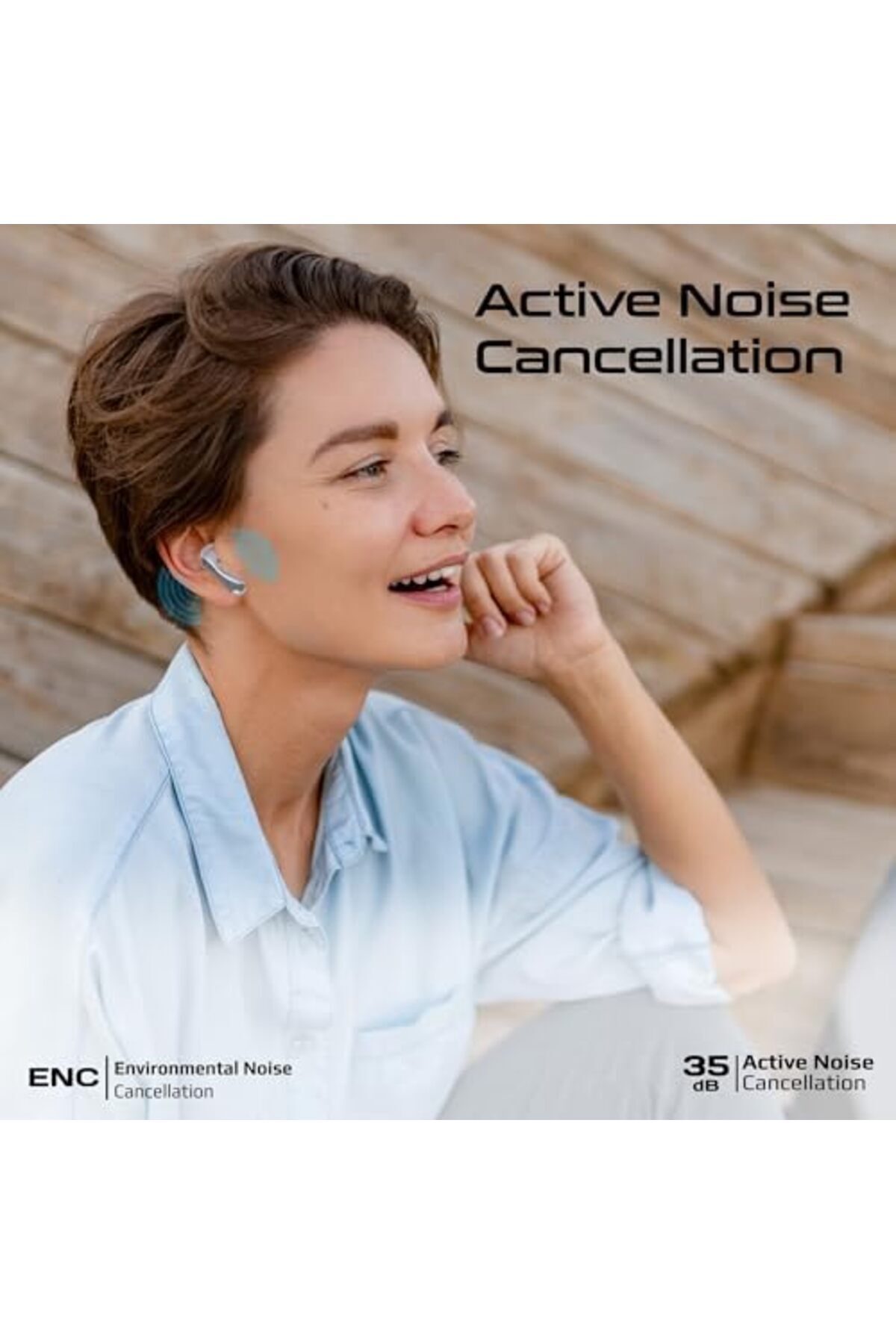 Promate-True Wireless Earbuds with Active Noise Cancellation (ANC) and Environmental Noise Cancellat 6