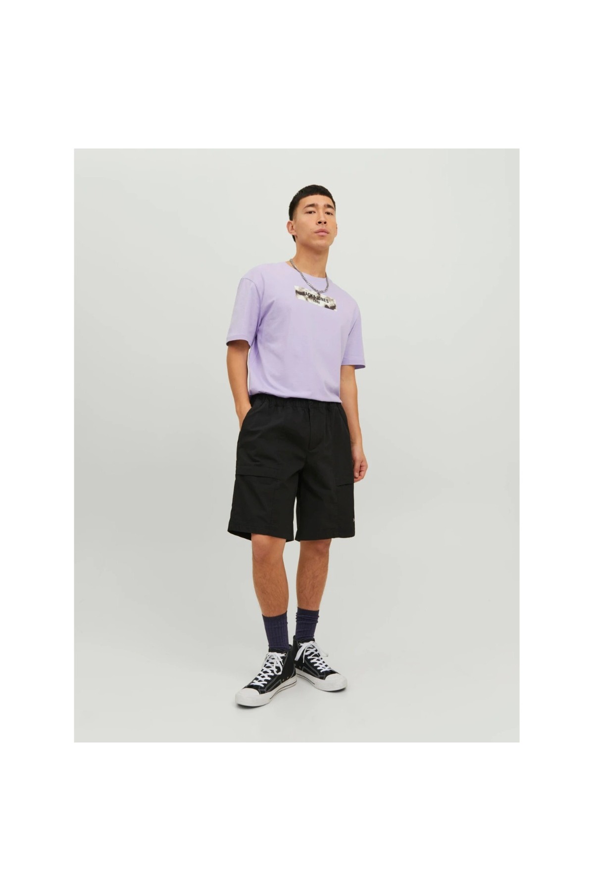 تیشرت مردانه راسته آستین کوتاه | جک اند جونز Jack & Jones 12235313-LVD - تصویر 2