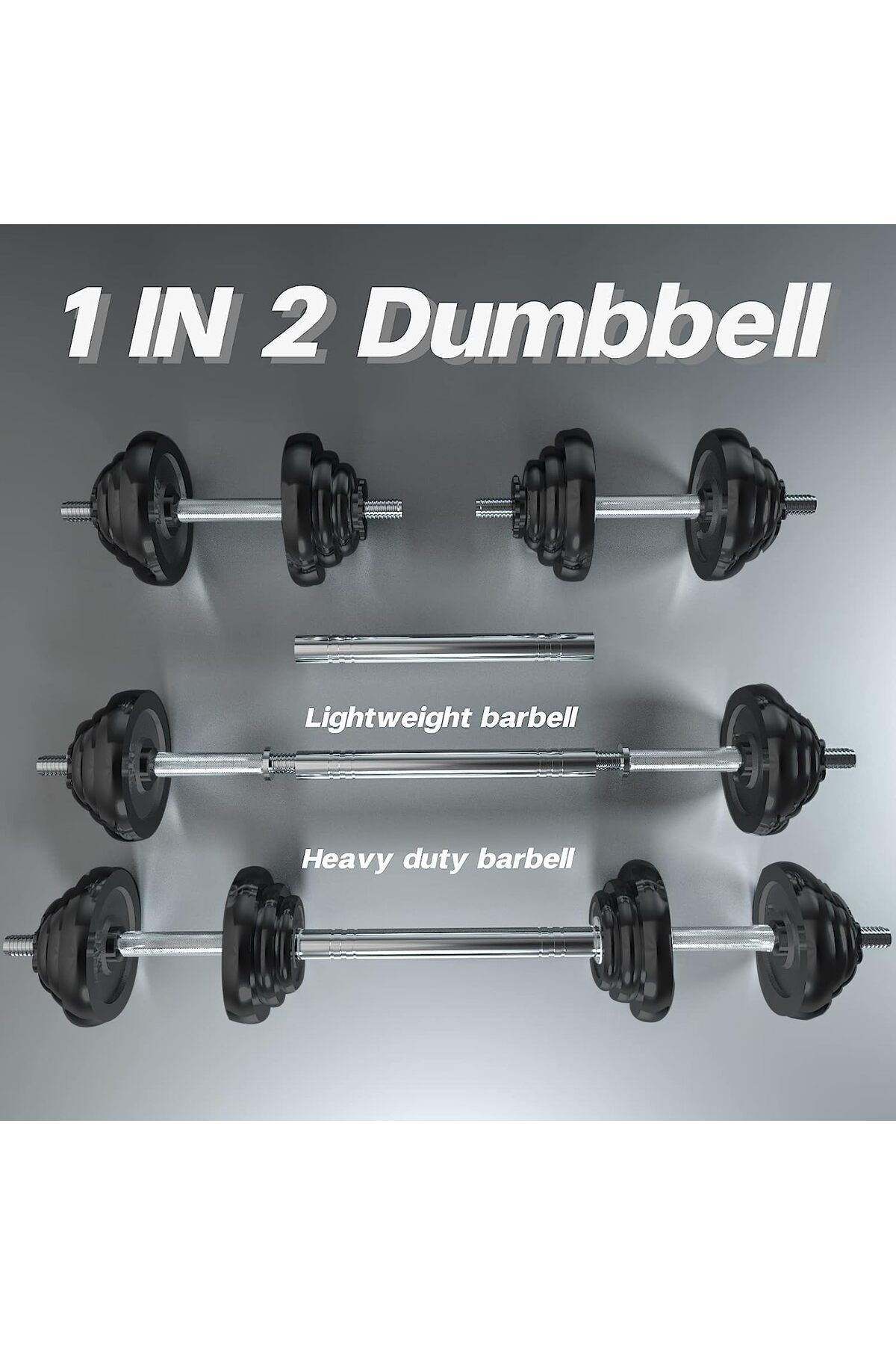 Delta Power-DeltaPower Cast Iron Adjustable Dumbbell Set Hand Weight 30KG 4