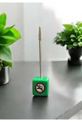 Kenz Design Masaüstü Not Tutucu | Klipsli Dökme Plastik Notluk | No Smoking T...
