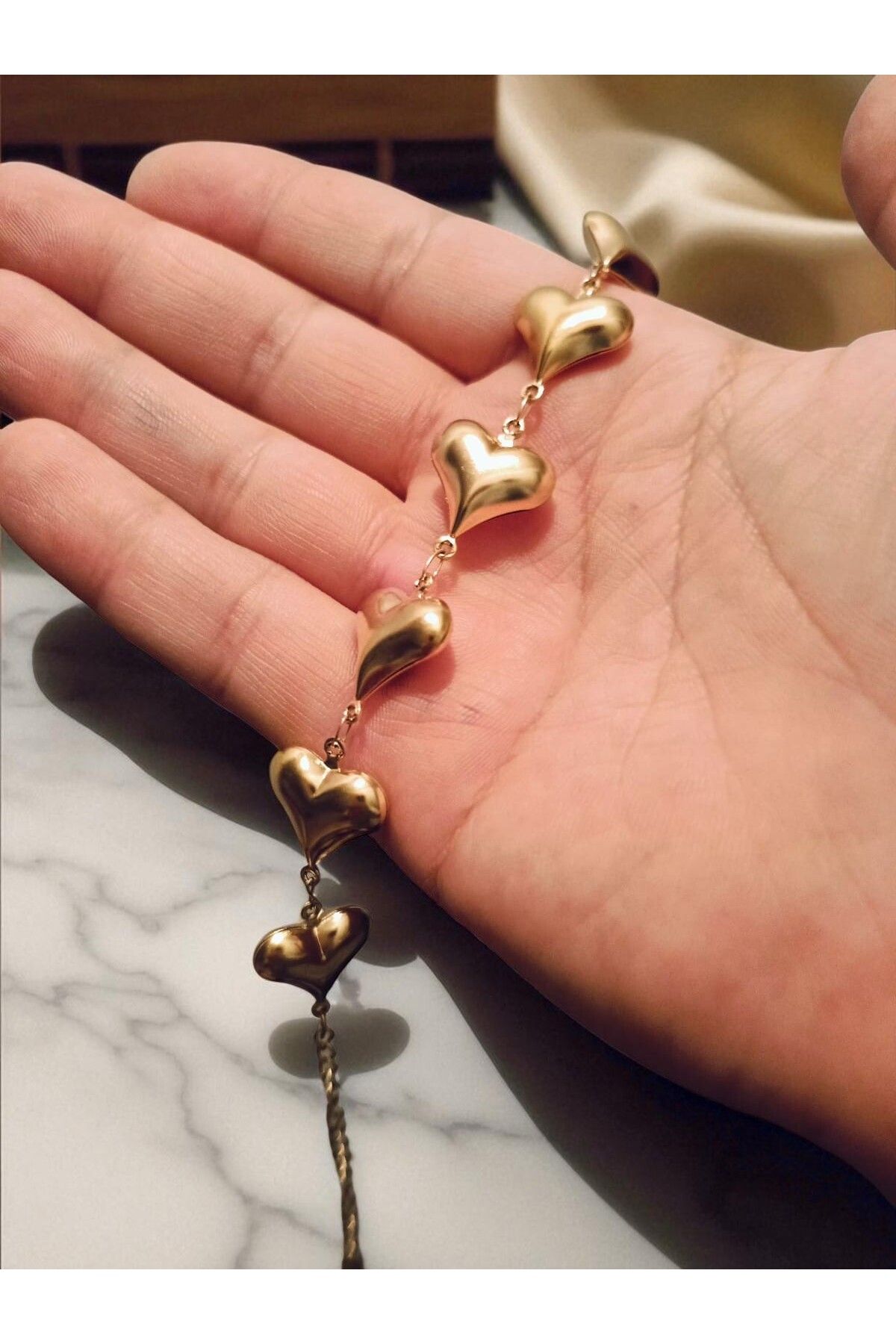 GLOW LUXE-Heart Objects Array Multiple Chain Bracelet Stainless Steel 4