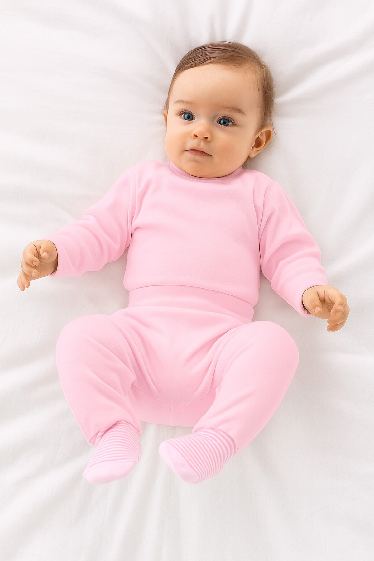 Kindo Baby Bebek Patikli Pantolon , Kendinden Çoraplı Pantolon , Annelerin Favorisi %100 Pamuk Pijama fotoğrafı 3 (önizleme)
