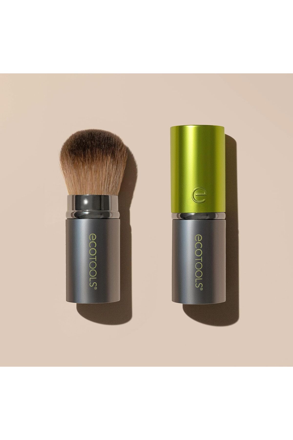 Ecotools-EcoTools Retractable Face Makeup Brush, Kabuki Brush for Foundation, Blush, Bronzer, & Powder 7