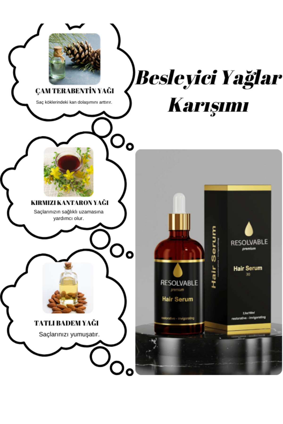 Saç Serumu+Biberiye Özlü Gözenek Açıcı Tonik Ve Procapil Şampuan — RS08090 — تصویر 3 از 6