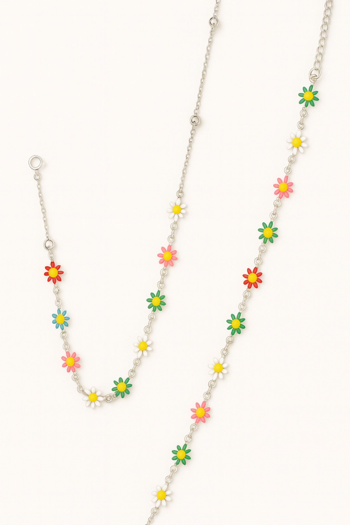 MakeWell-Summer Daisy Design Necklace and Bracelet Set 1