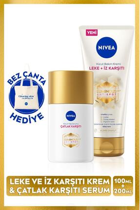 NIVEA Luminous630 Çatlak Karşıtı Vücut Yağ Serumu 100ml Ve Leke Iz Karşıtı Vü...