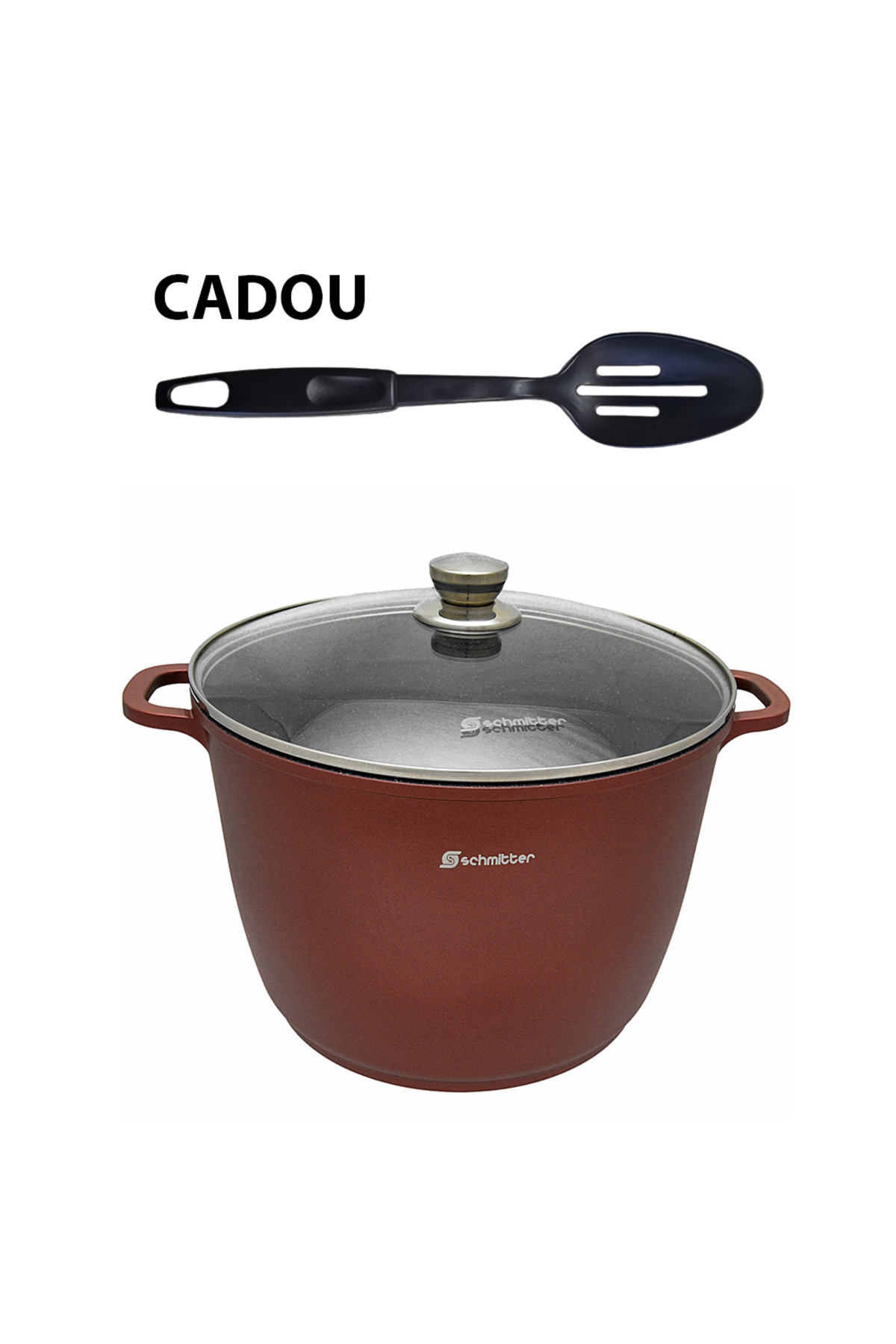 SCHMITTER Oală înaltă cu capac, ceramică, 24 cm, 7 l, cadou - lingură din plastic