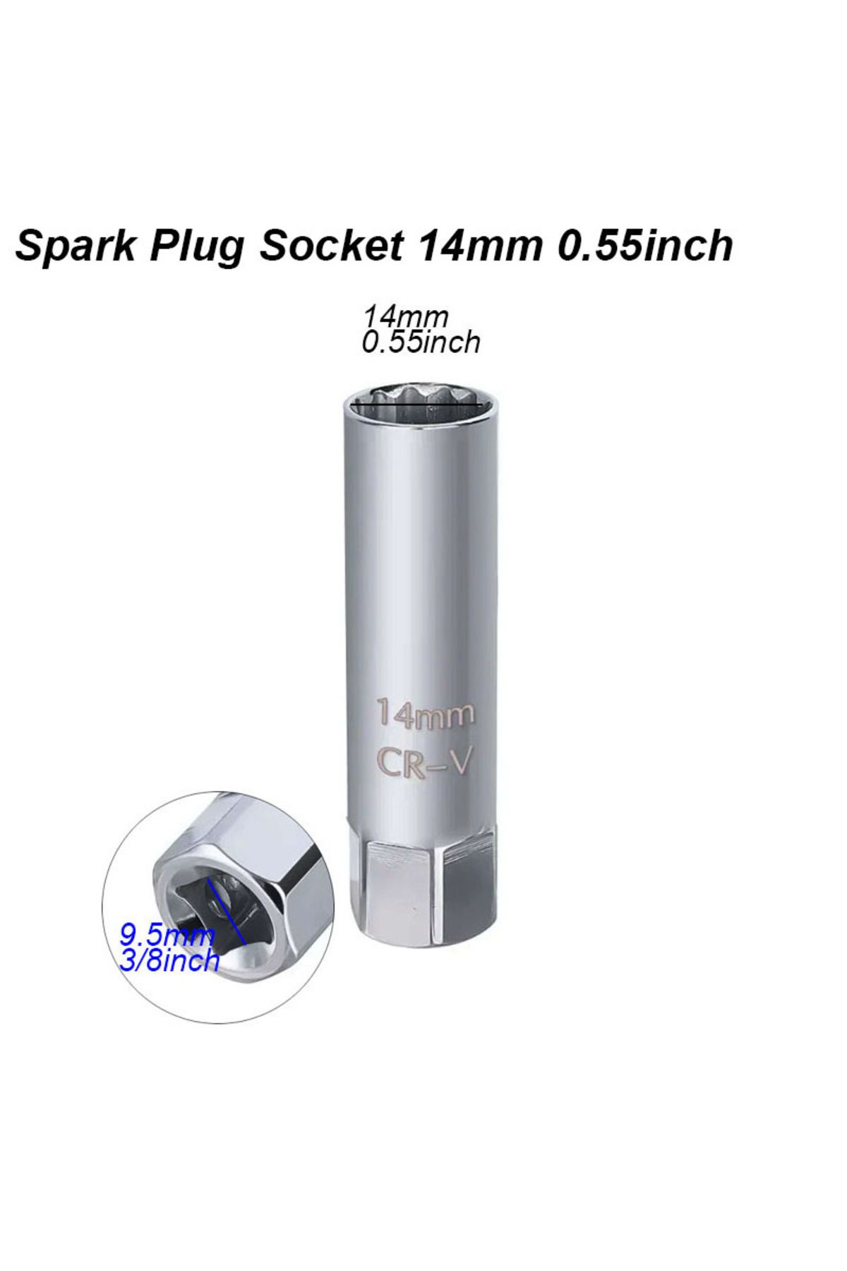 Choice-Spark Plug Key 14mm Spark Plug Socket Wrench Key Adapter 14 16mm Install Replace Repair Kit Torque M 1