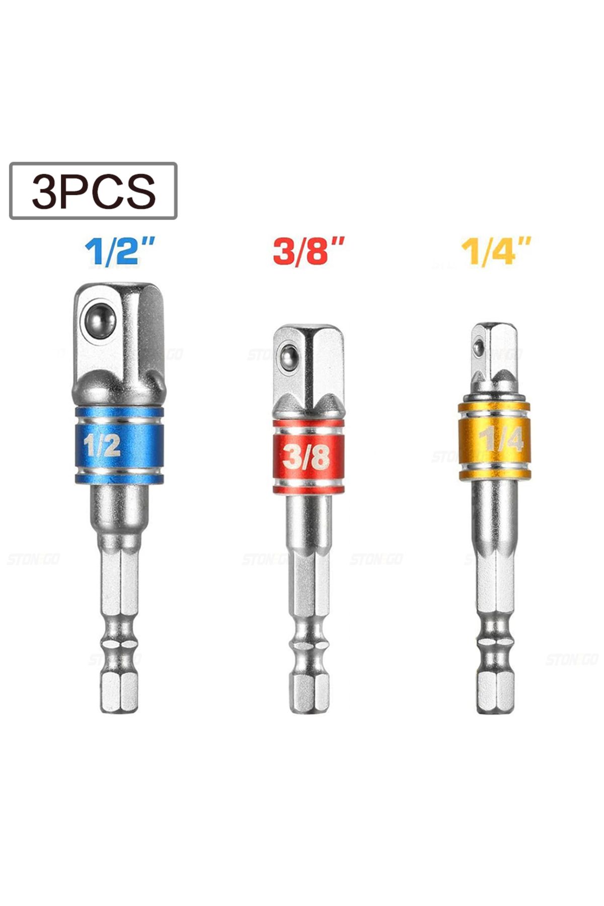 Choice-Socket Adapter Set Impact Driver Socket Extension Adapter Extended Converter Power Drill Hex To High 1
