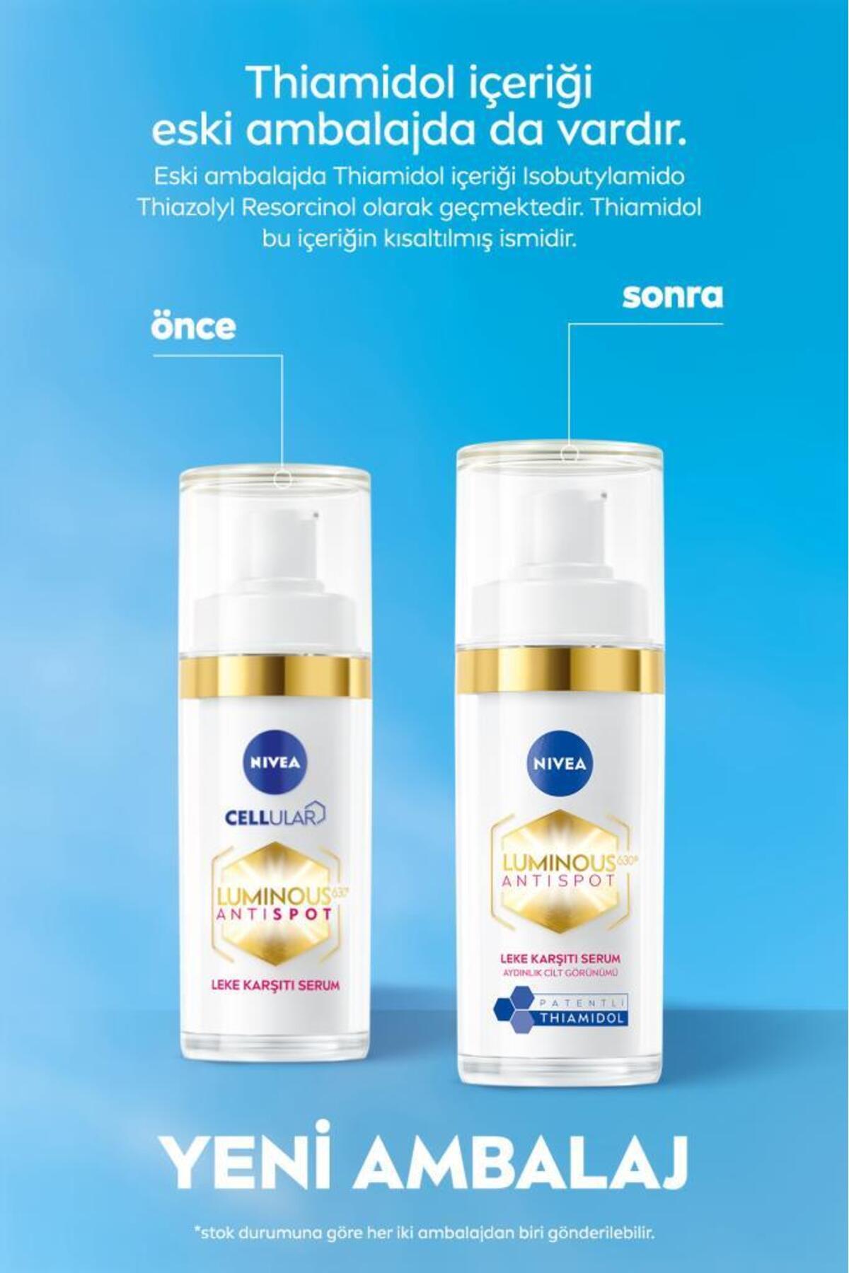 SUN SPF50+ Luminous630 Yüz Kremi 40ml Ve Thiamidol Etkili Leke Karşıtı Serum 30ml, Çanta Hediyeli — SET.NVE.1045 — تصویر 4 از 9