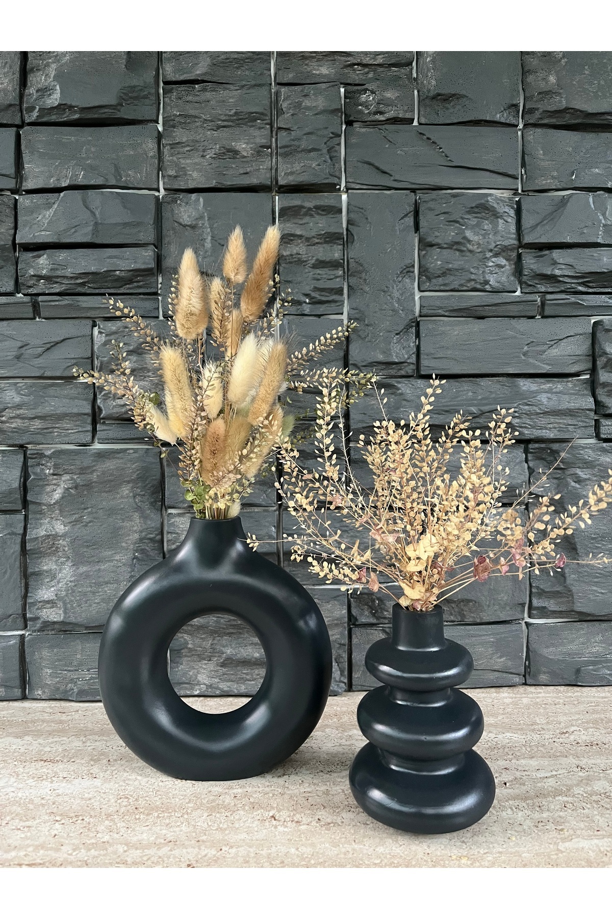 Bohemian Style SCANDINAVIAN 2-Piece Vase Gift Pinterest Pampas Decorative HIGH QUALITY PAINTED