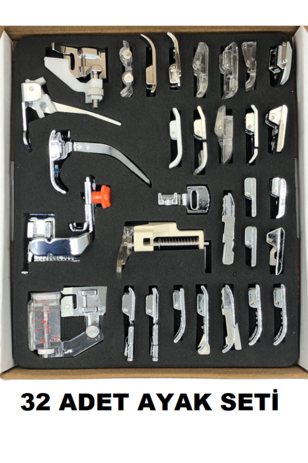 Swart SİNGER ZETİNA JANOME BROTHER HOMEMAX 32 PARÇA EV TİPİ DİKİŞ