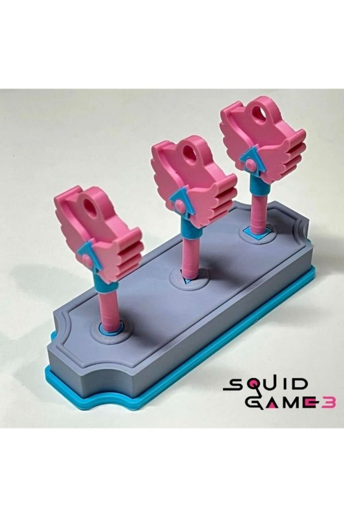 GRAUHAUS-Squid Game 3 Hide-And-Seek 3-Key Set Square Round Triangle Game Set 5