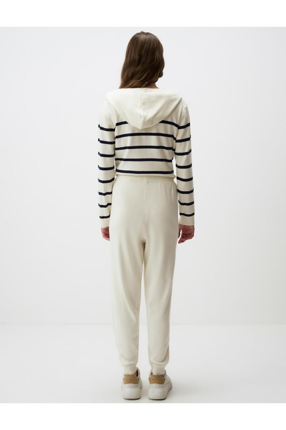 Jimmy Key-Ecru High Waist Elastic Leg Jogger Pants 6