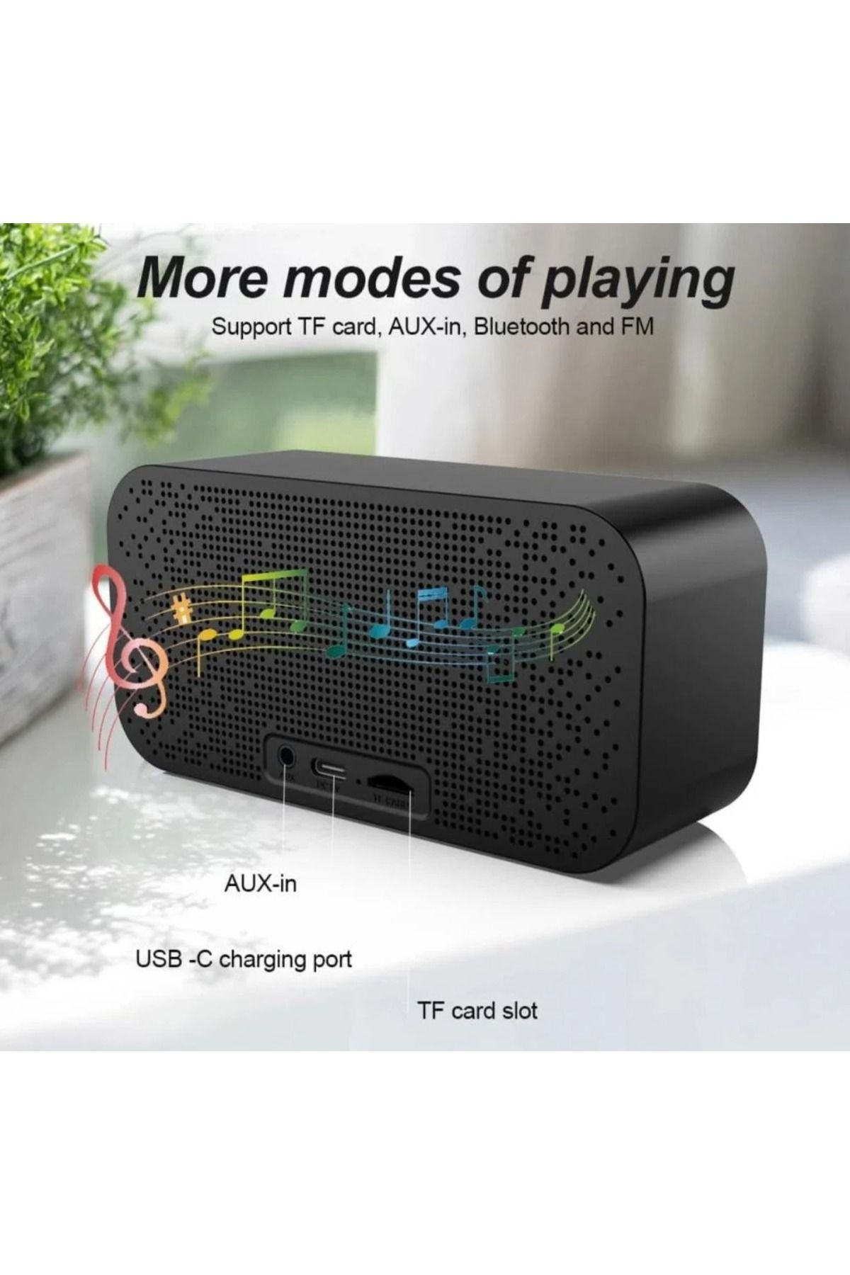 DLC-Digital Alarm Clock with Speaker and Radio Temperature for Home and Office 4