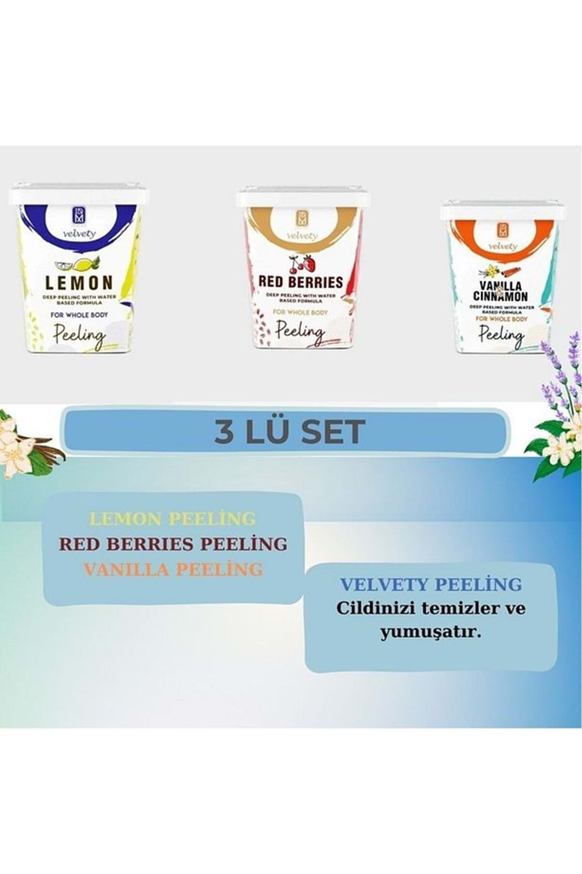 IDM VELVETY PEELİNG LEMON & RED BERRİES & VANILLA