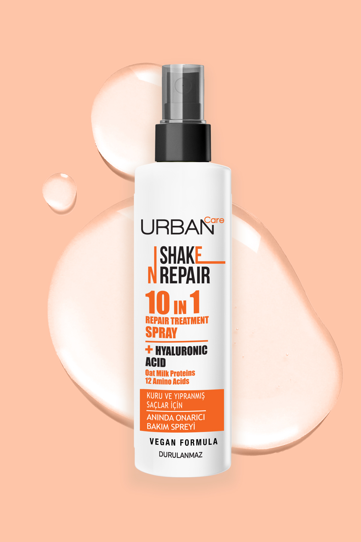 Shake N Repair 10-in-1 Onarıcı Etkili Durulanmayan Saç Bakım Spreyi 200 ml-vegan — 8680690720499 — تصویر 3 از 5