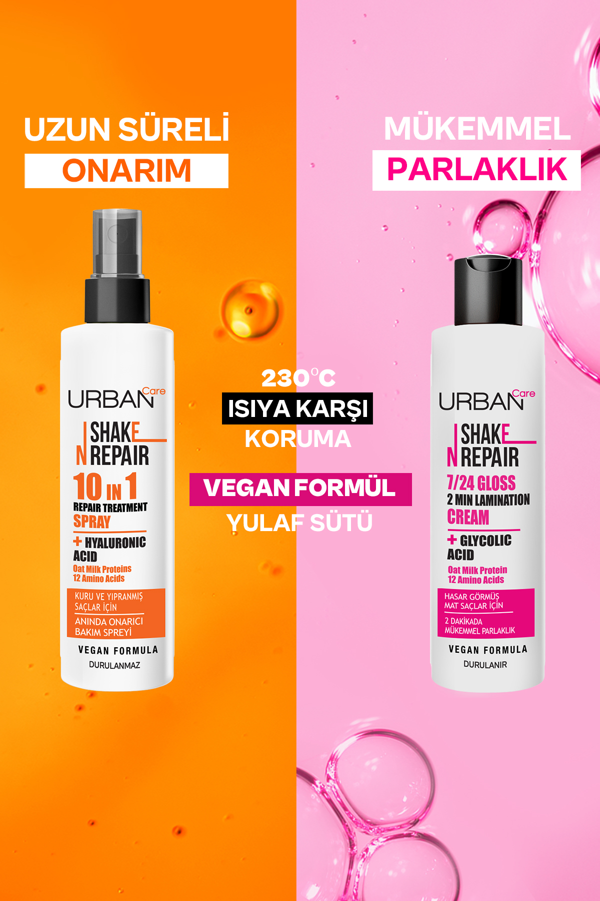 Shake N Repair 7/24 Gloss Laminasyon Parlaklık Etkili Durulanan Bakım Kremi 200 ml-vegan — 8680690720505 — تصویر 4 از 4