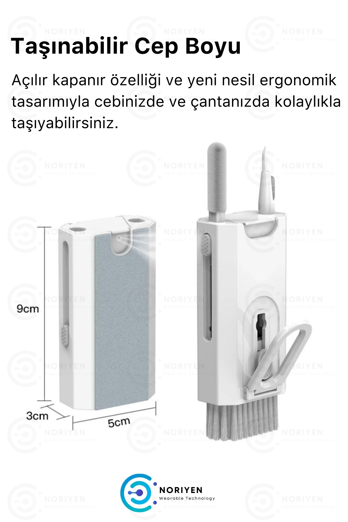 Çok Fonksiyonlu Sprey Depolu 8in1 Premium Telefon Laptop Kulaklık Klavye Ekran Q8 Temizleme Kiti