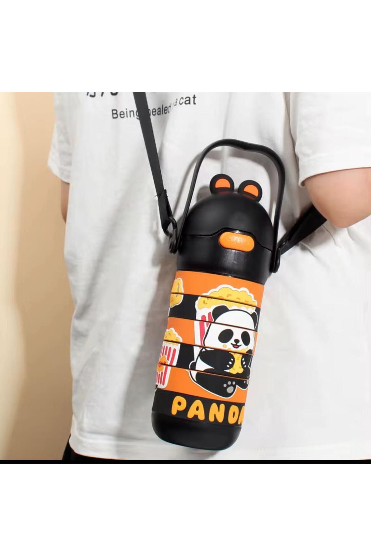 İthal-Cute Puzzle Flask-Drinking Flask Thermos 6/12 430ml 5