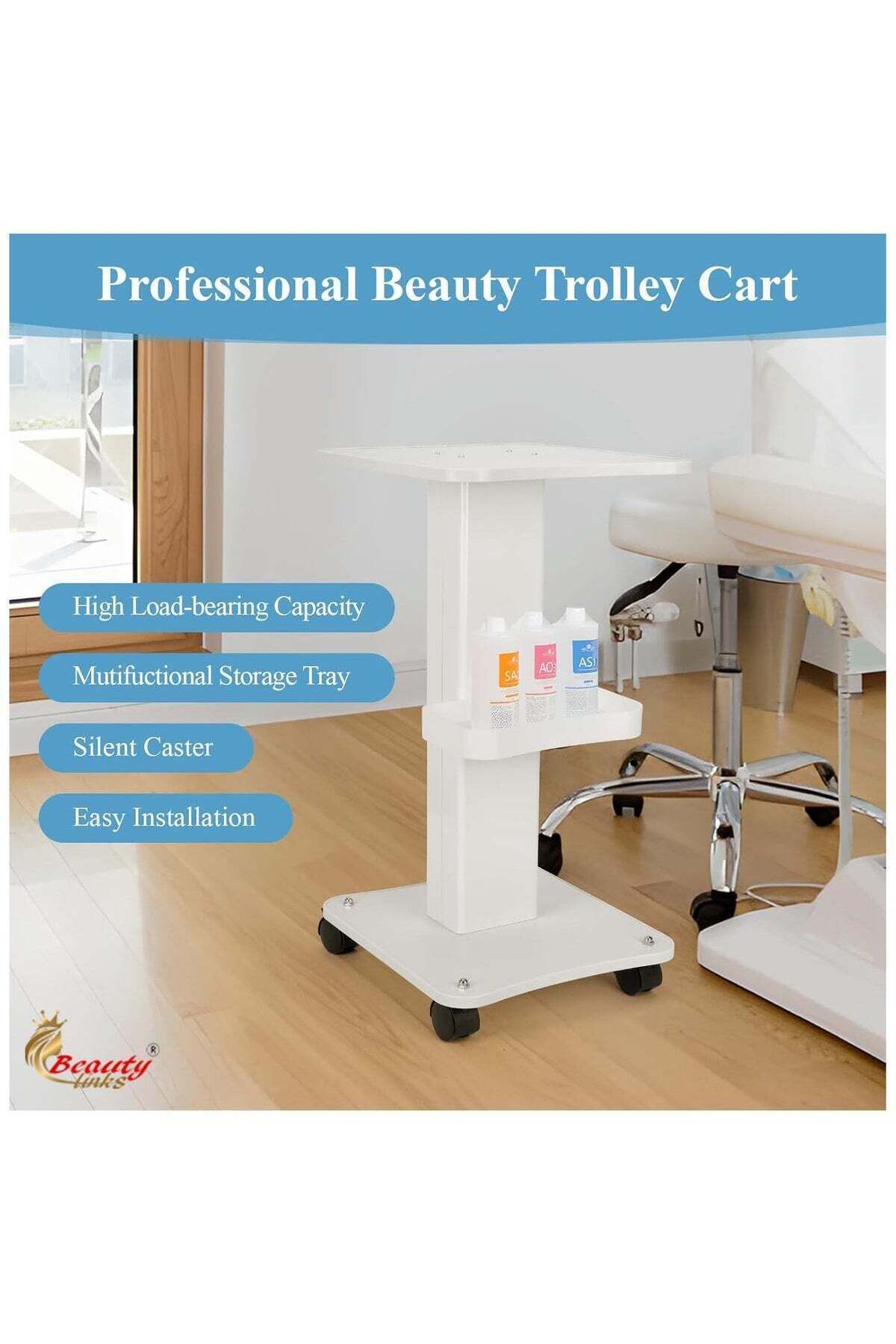 beauty links-Professional Aluminum Trolley for Salons and Clinics 6