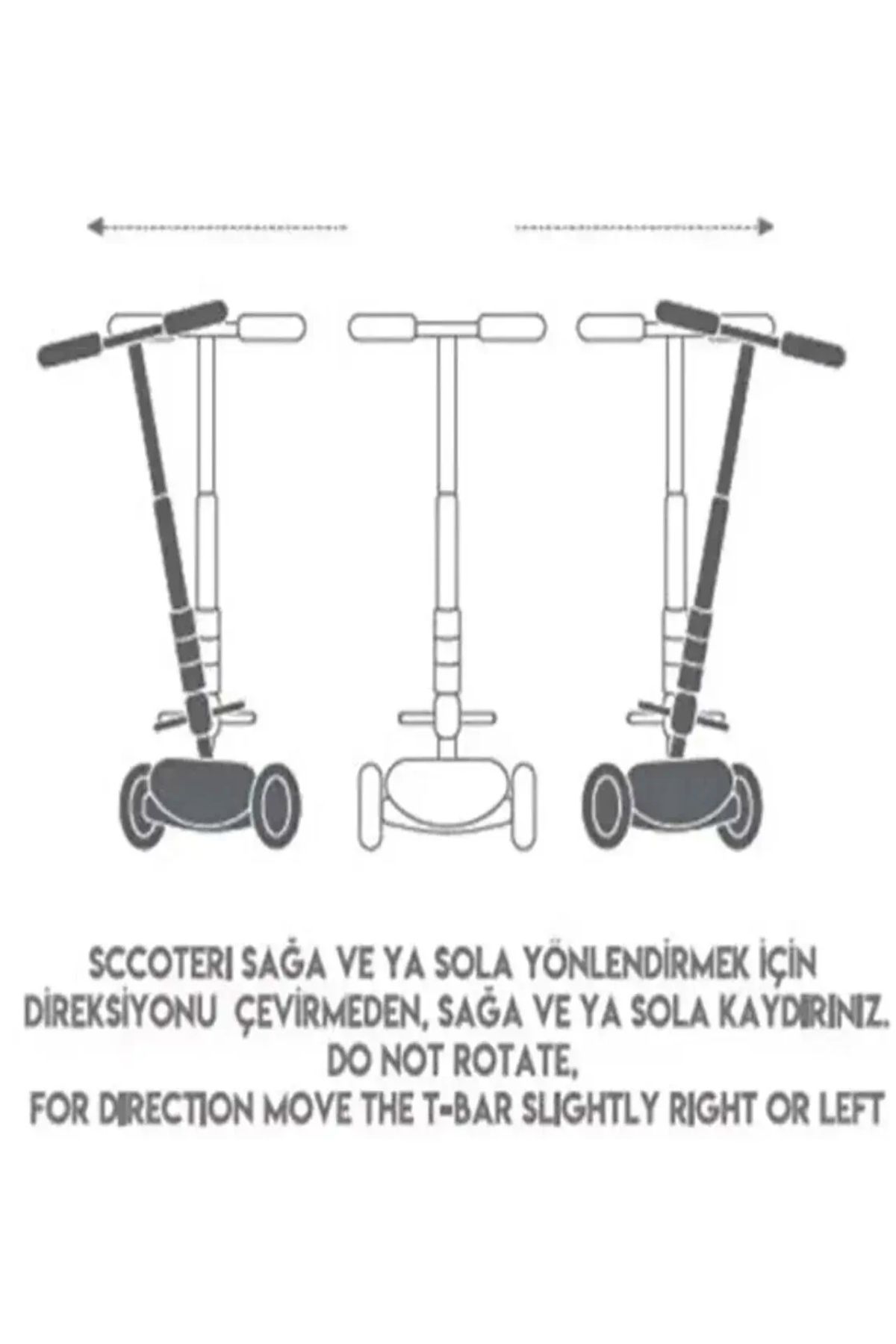 a v d a-Orange Led Lighted 3 Wheel Height Adjustable Twist Scooter 4