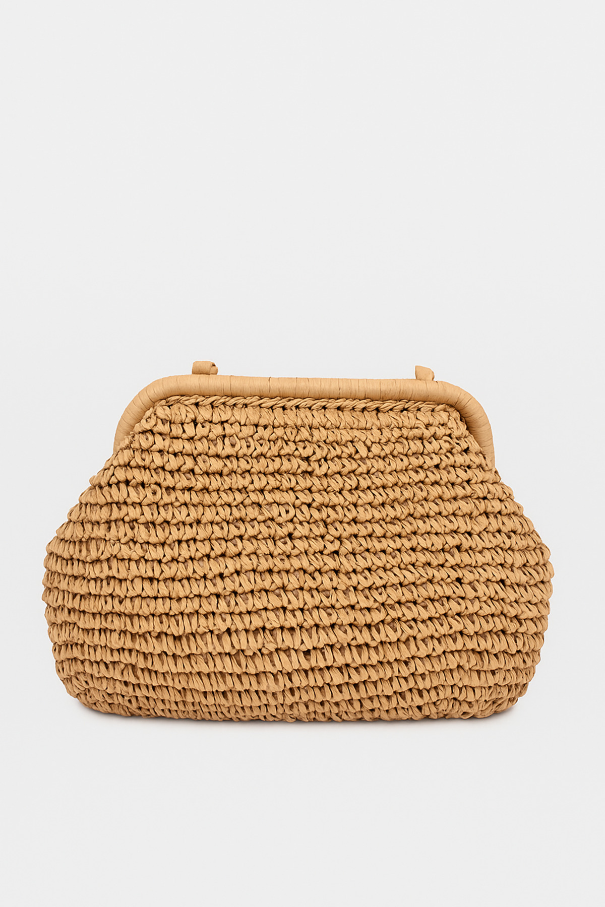 Handmade Hasır Clutch Çanta görsel 3