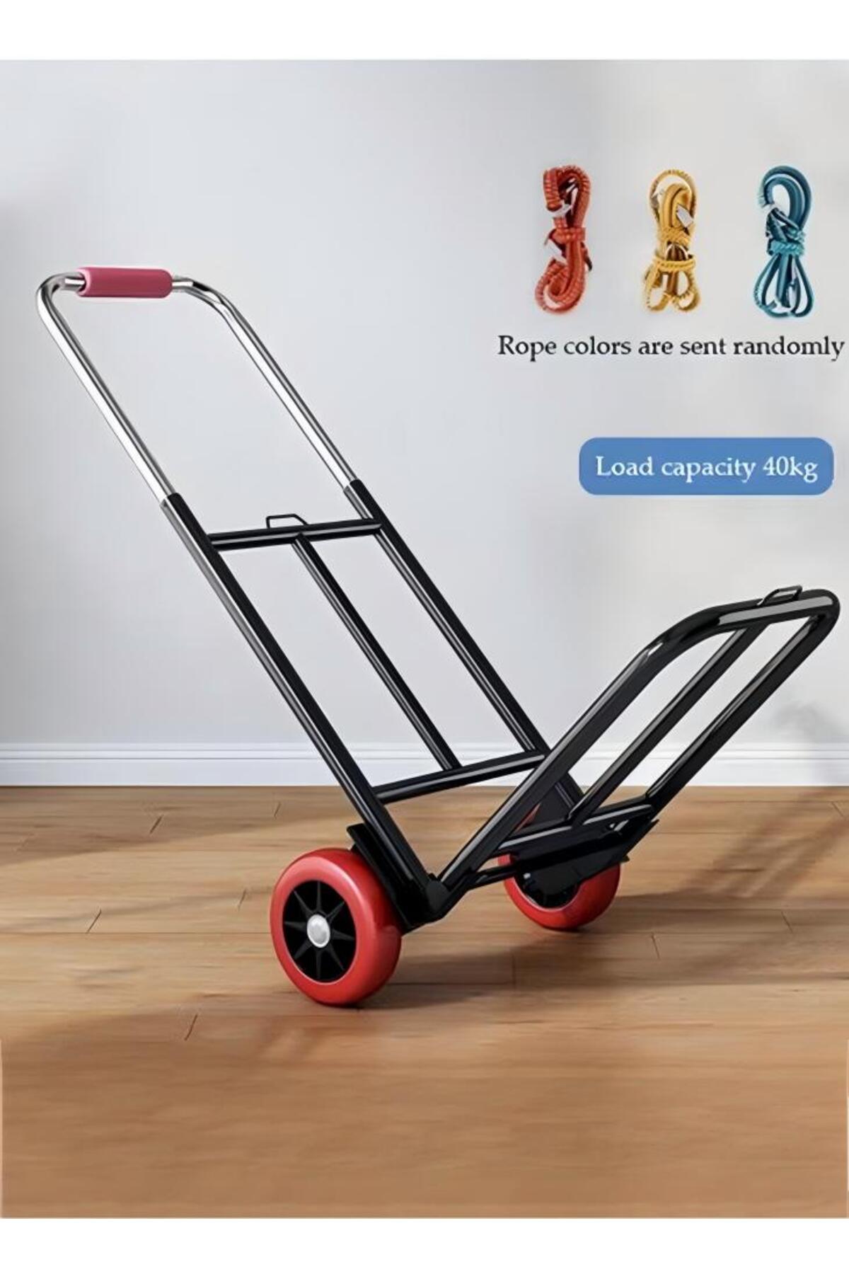 عربة يدوية قابلة للطي، عربة يدوية متحركة مزودة بعجلة صامتة مقاومة للتآكل