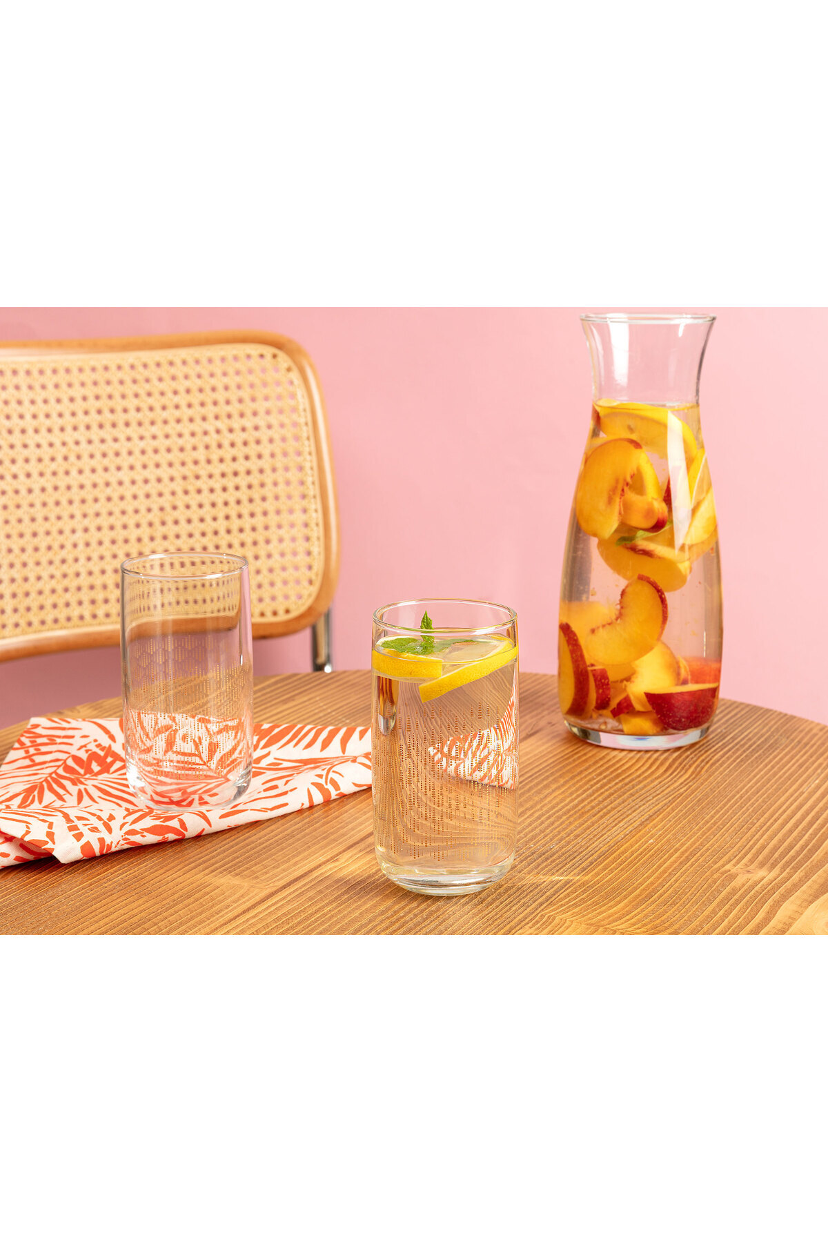 Madame Coco-Golden Rain Musette Set Of 4 Soft Drink Glasses - 365 ml 1