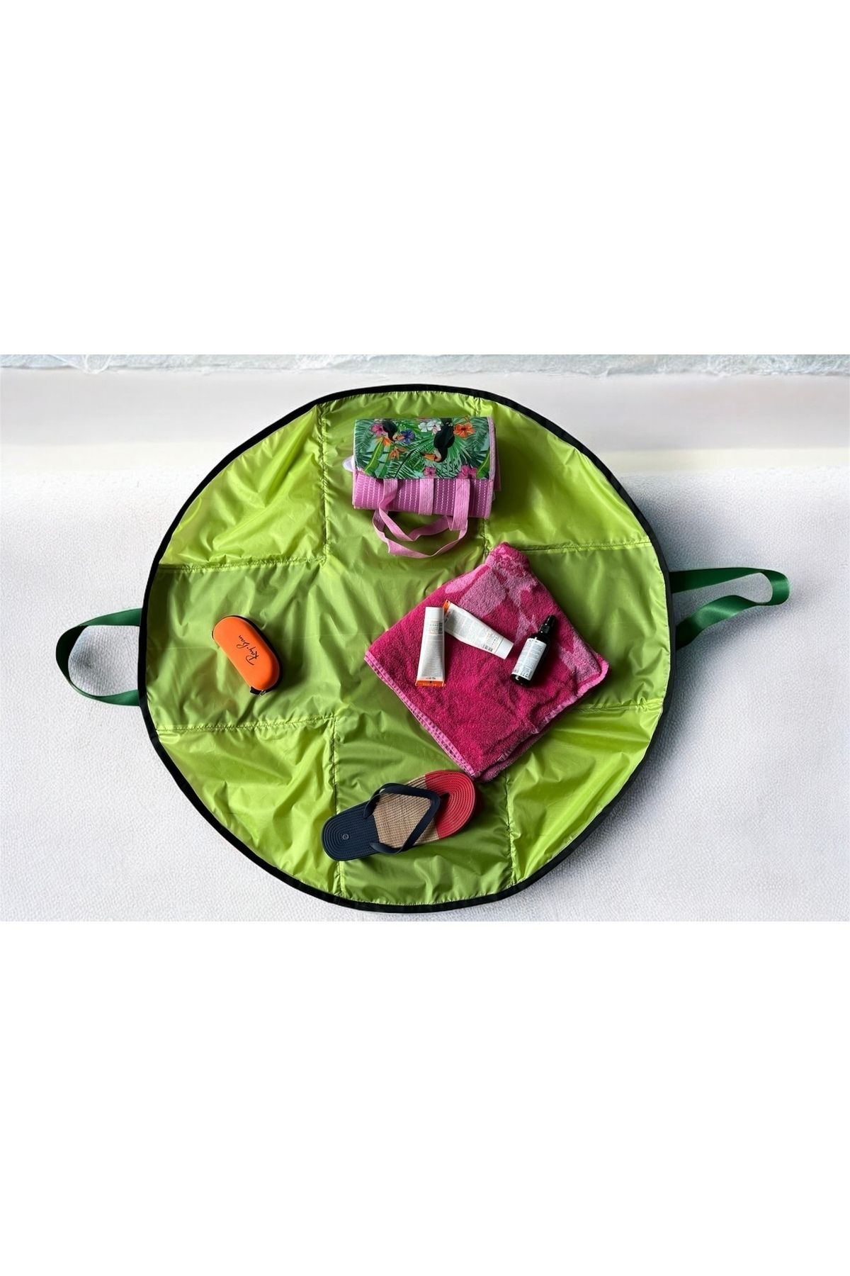 Moserini-2 in 1 Large Size Zippered Picnic, Beach and Camping Bag / Cover - Foldable, Multi-Purpose 7