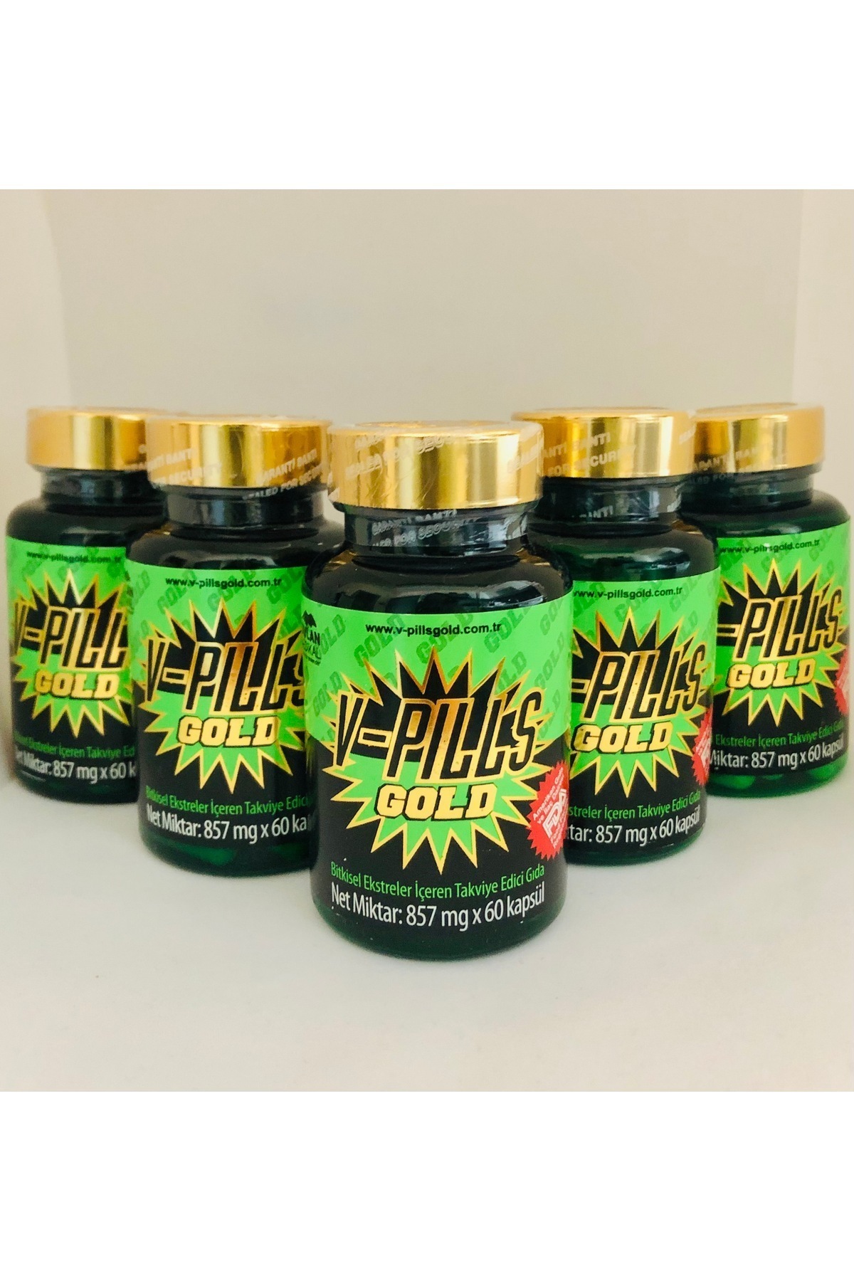 V-Pills 5 KUTU V-PİLLS GOLD 60 KAPSÜL GIDA TAKVİYESİ — tr435455