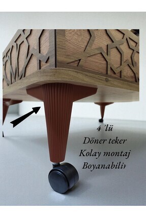 elbse Tekerlekli Sehpa Masa Ayağı, Akıllı Sehpa Ayağı, Sihirli Sehpa Ayağı4 A...