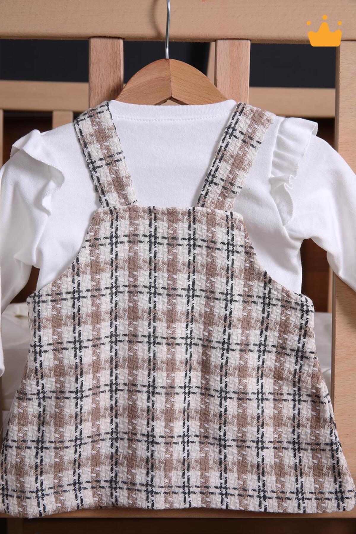 Babyhola Şık Bayramlık Ayılı Oyun Arkadaşı Tüvit Kız Bebek Çocuk Badi Jile 2'li Oyuncaklı Elbise Tak fotoğrafı 6 (önizleme)