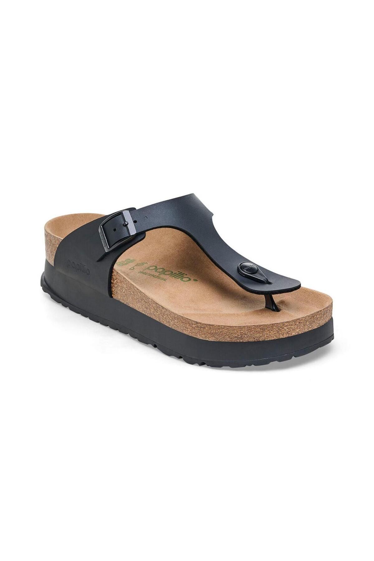 Birkenstock Gizeh Platform Flex Bf Vegan Papucs Brk1027367 Fekete-39