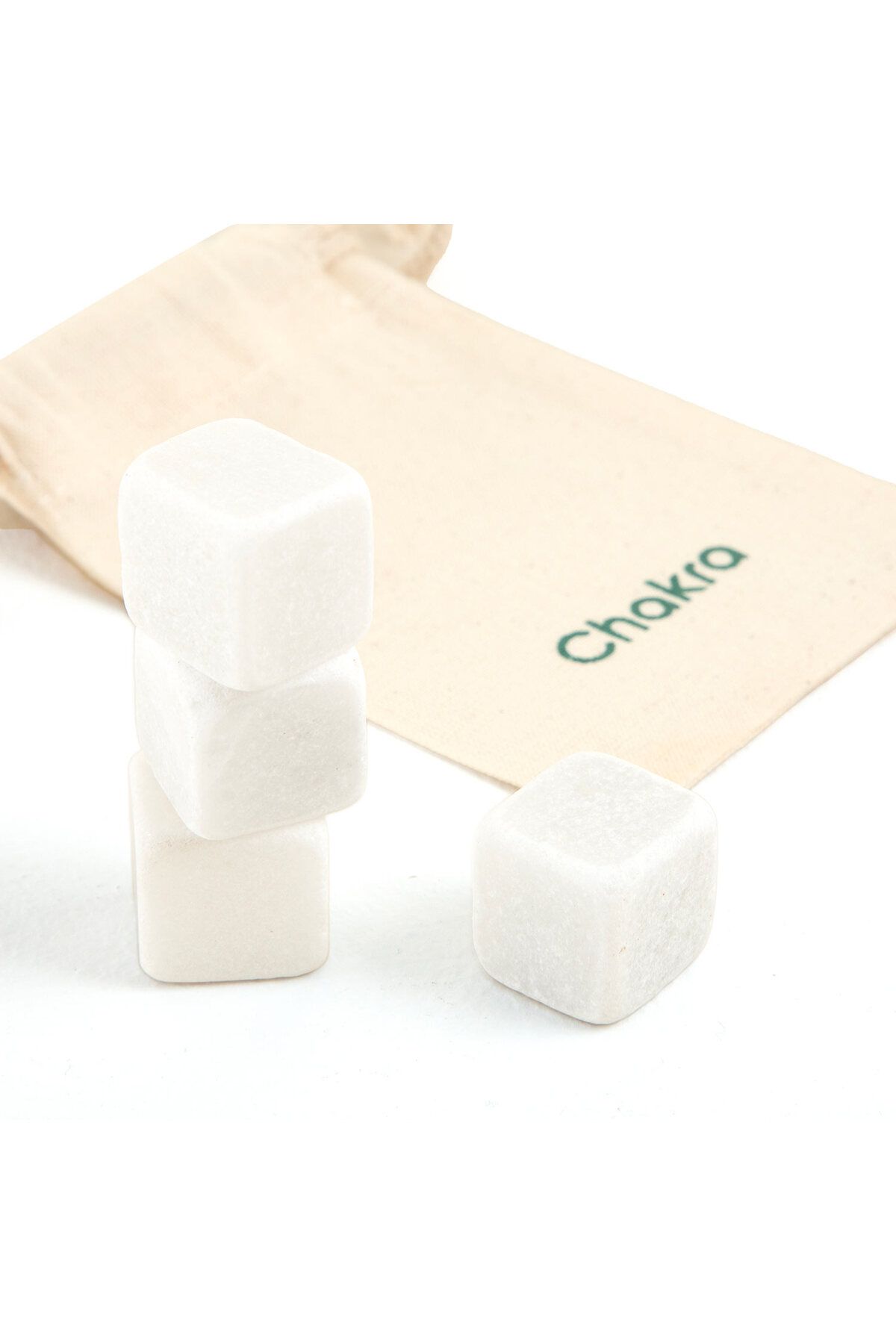 Chakra-Ice Stone Set 2x2 Cm White 4