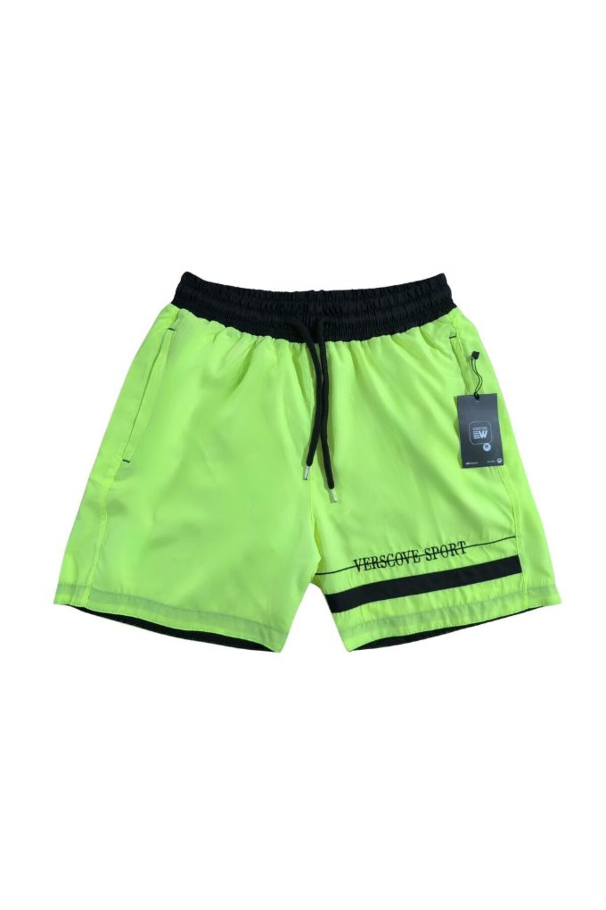 VERSCOVE-Swim Shorts Plus Size Micro Fabric Zipper Pockets Lining Mesh Pool Shorts 4