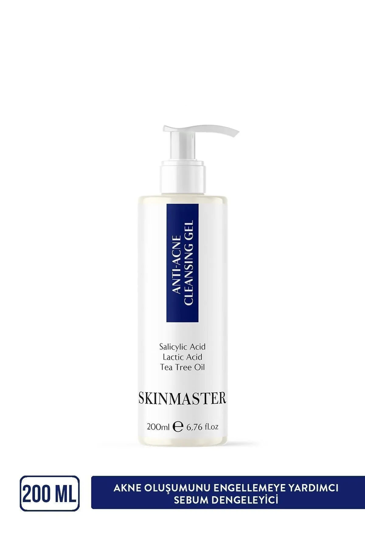 Akne ve Siyah Nokta Karşıtı Sebum Dengeleyici Yüz Temizleme Jeli (bha +lactic Acid +tea Tree Oil) — S0000019 — تصویر 2 از 5