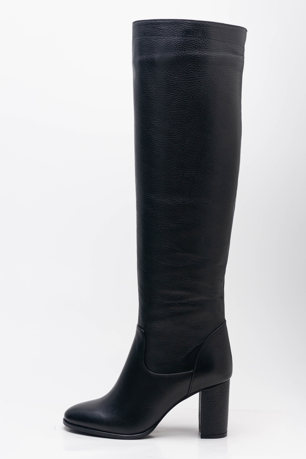 Arzillo  Kadın Hakiki Deri Topuklu Dizüstü Çizme - Görsel 2